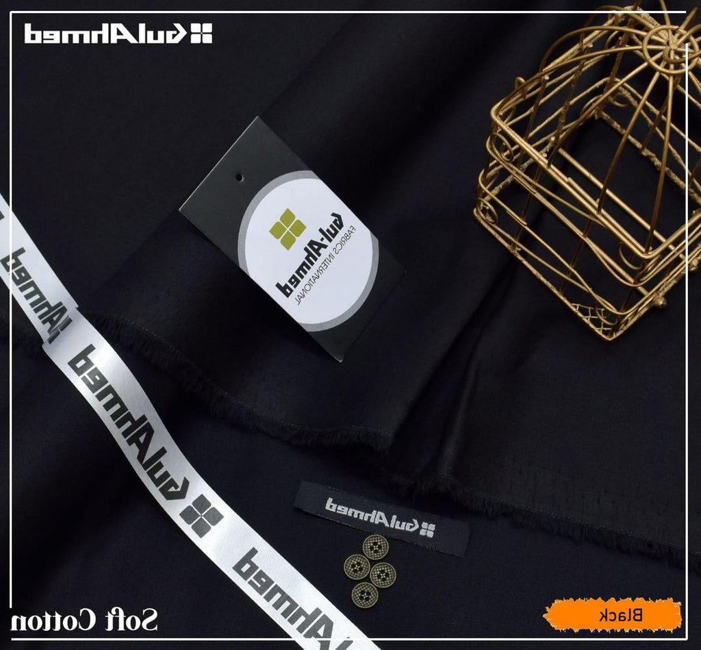 Men's Black Cotton Suit Summer Pakistan