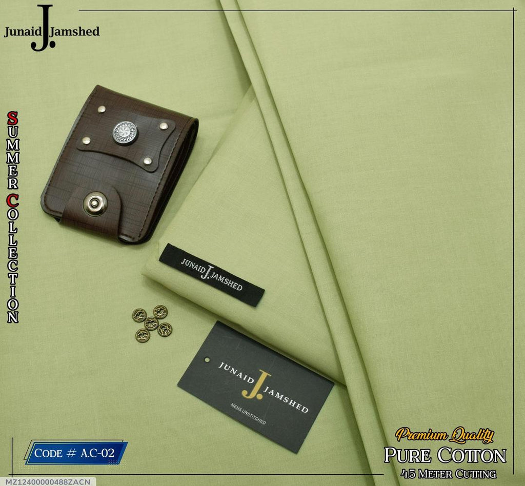 Premium Quality Green Cotton Suit for Men 4.5m