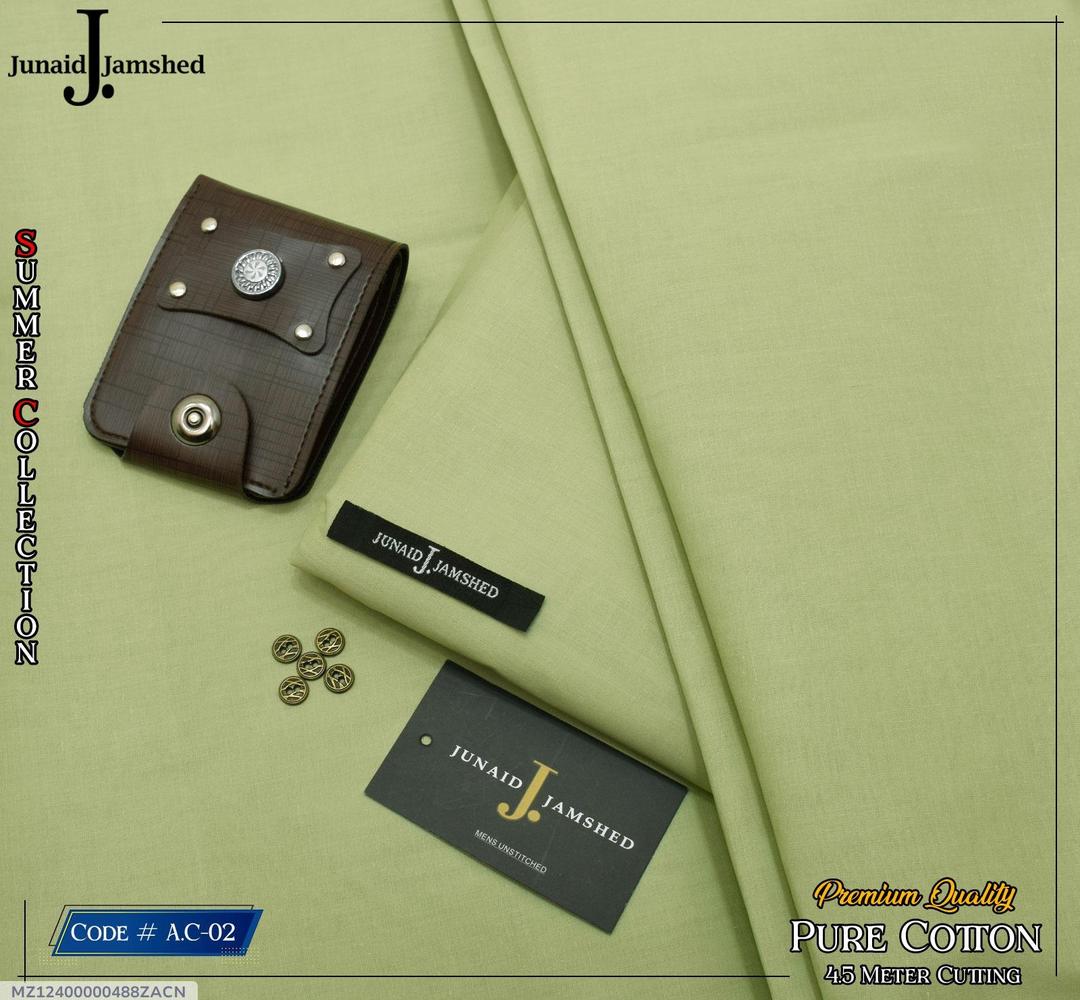 Premium Quality Green Cotton Suit for Men 4.5m