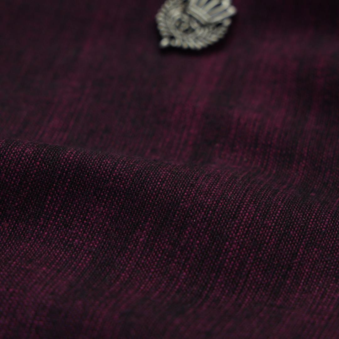 Purple Cotton Suit for Men Winter Formal Wear