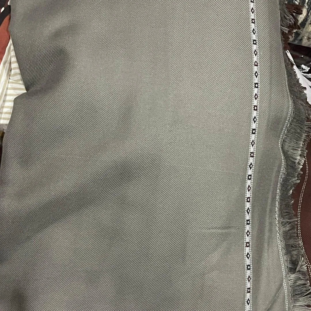 Grey Wool Shawl for Men 3 Yard