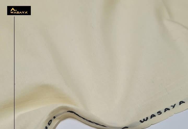 Men's Ivory Karandi Unstitched Suit Premium Quality