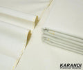 Karandi Plain Suit Off White Premium Quality Winter Wear