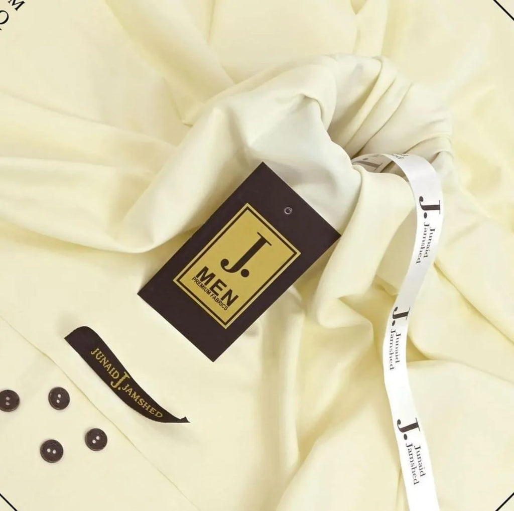 Men's Ivory Wash & Wear Plain Suit All Season