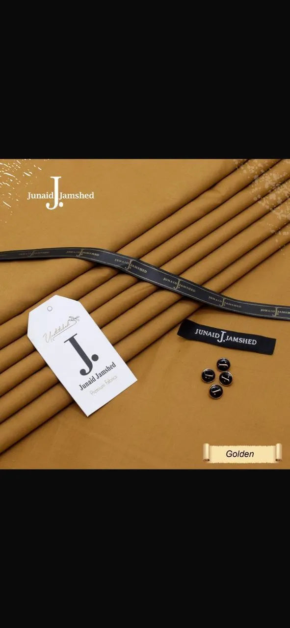 Junaid Jamshed Boski Plain Suit Golden Summer