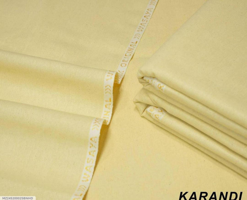 Premium Karandi Plain Suit Peach Color Winter Wear