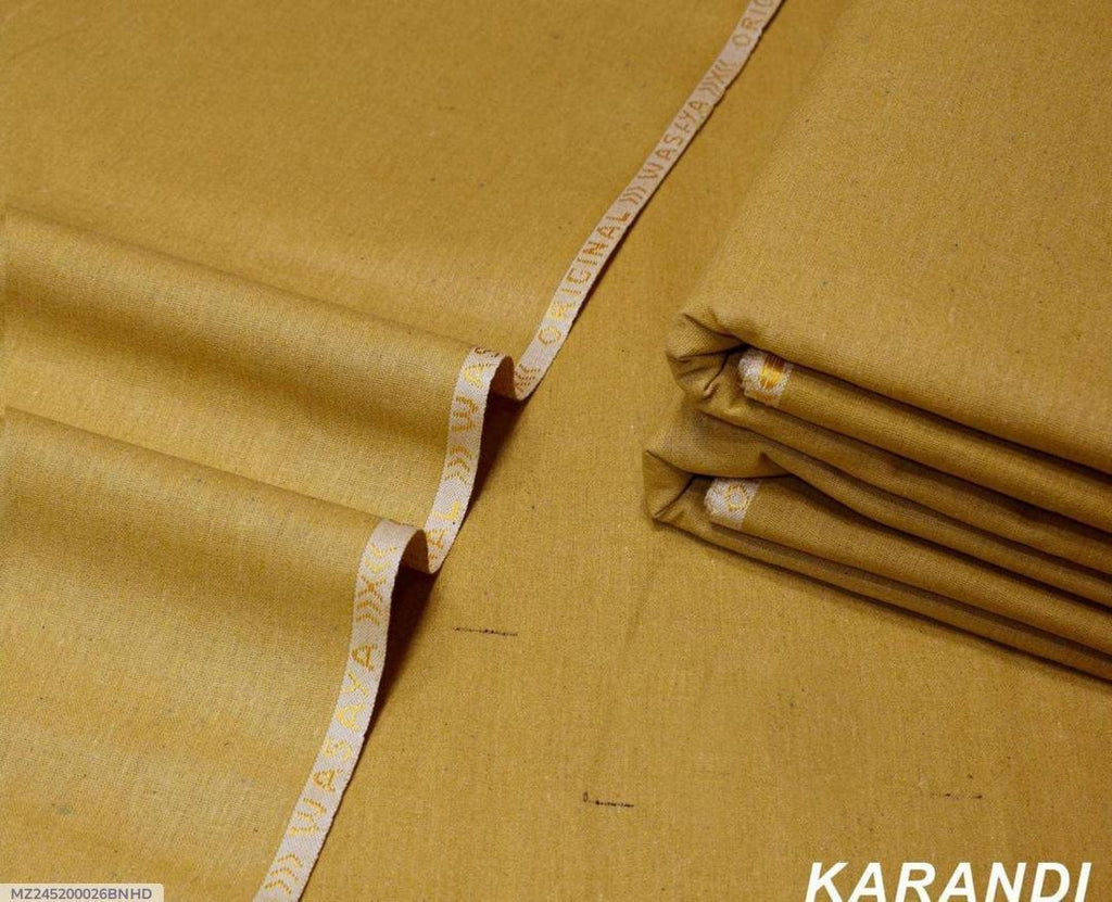 Golden Karandi Suit for Men Winter Wedding Office Wear