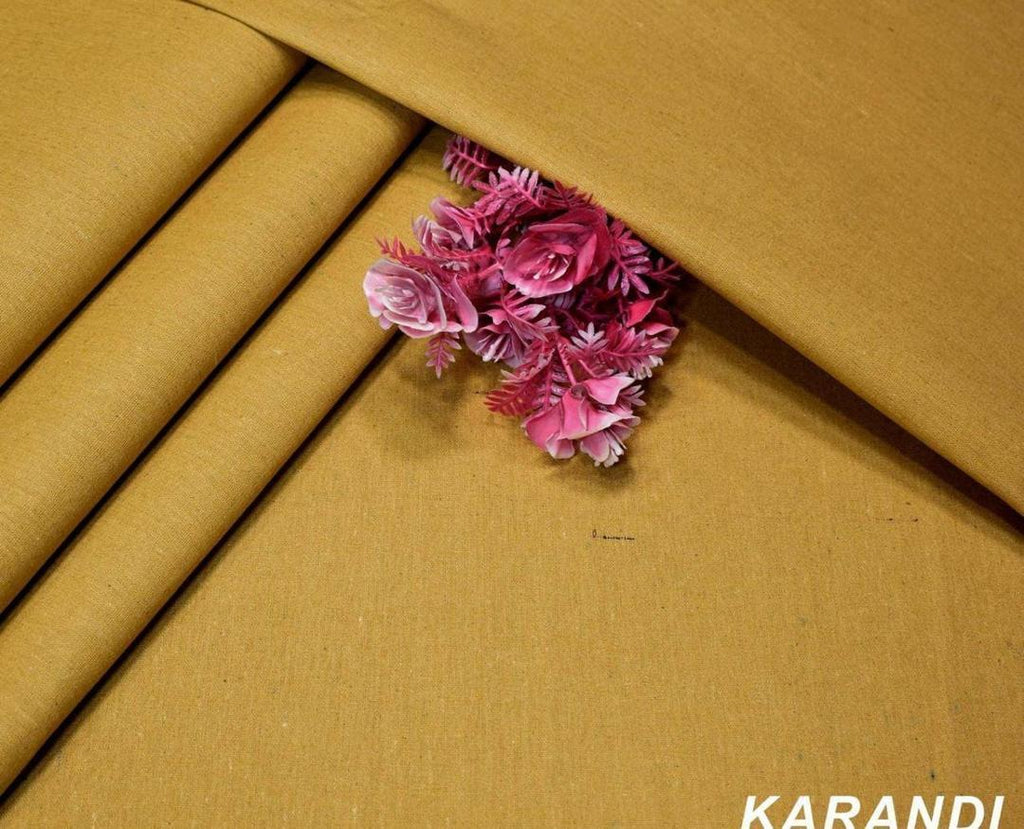 Golden Karandi Suit for Men Winter Wedding Office Wear