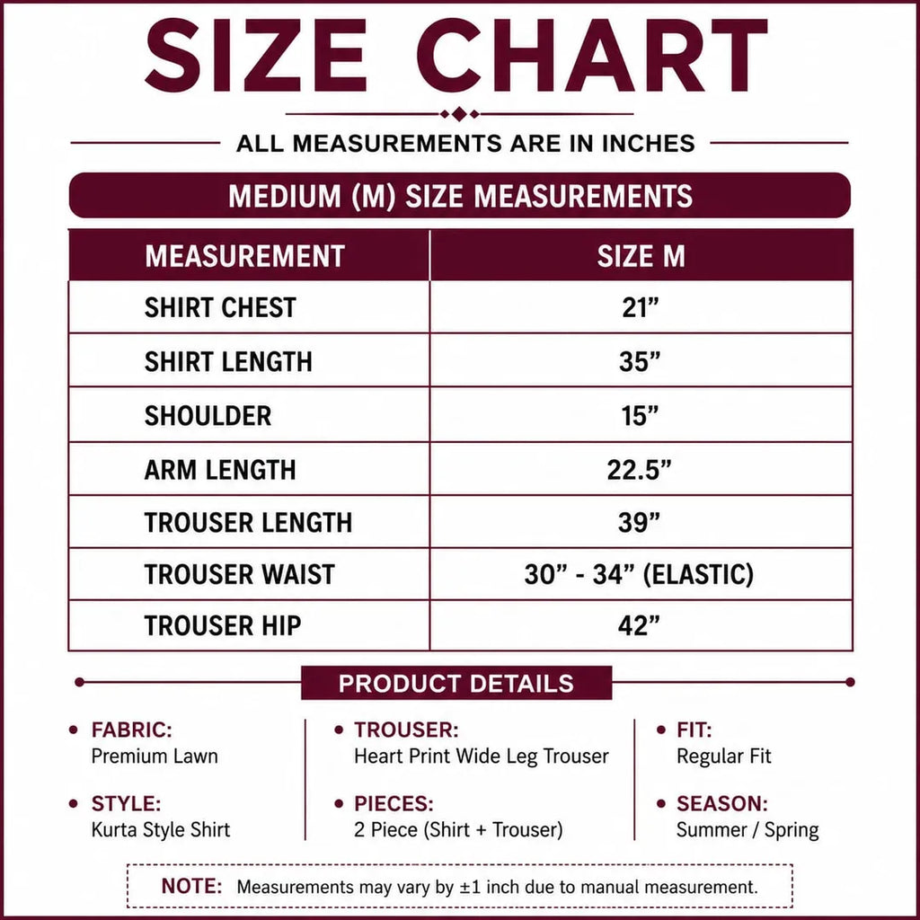 2 Pcs Women's Stitched Cotton Lawn Plain Shirt And Trouser