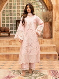 Zarar - U1A Embroidered Lawn Suit Set - 4 Pcs in Tea Pink