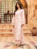Zarar - U1A Embroidered Lawn Suit Set - 4 Pcs in Tea Pink