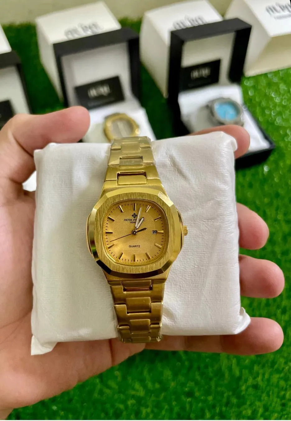 Men's Black Stainless Steel Ultra Thin Quartz Watch