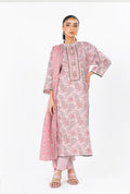 3 Pcs Women's Unstitched Printed Suit