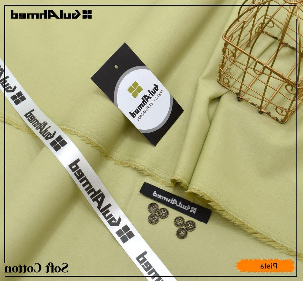 Soft Cotton Plain Green Suit for Men Summer Wear