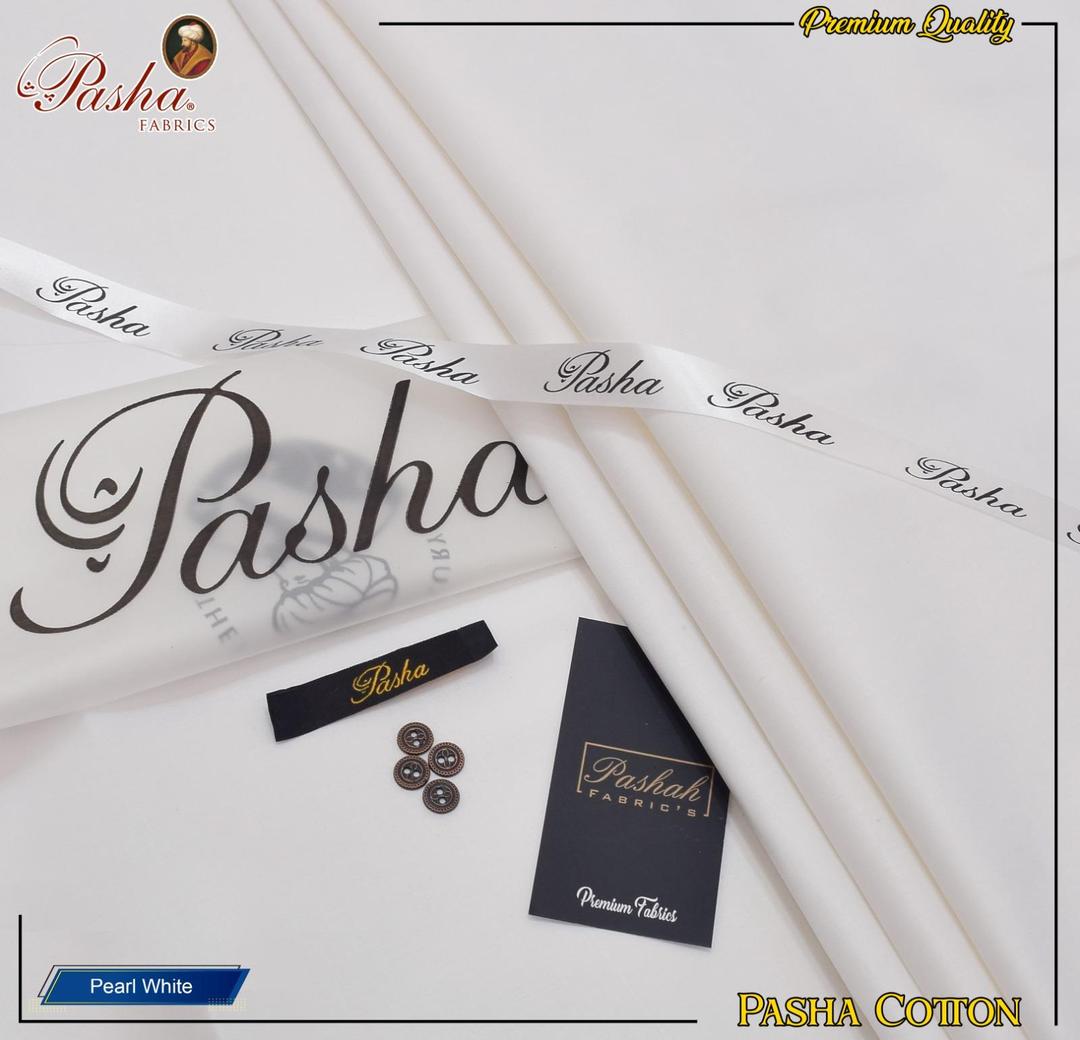 Premium Hard Cotton Suit Pearl White for Men