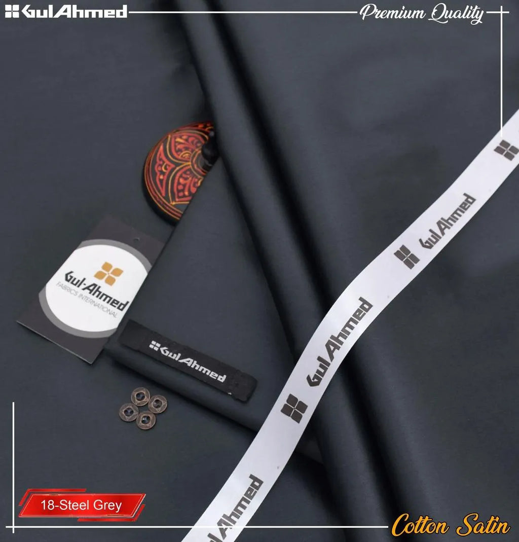Unstitched Cotton Sotton Suit 16 Steel Grey