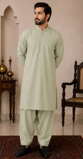 Men’s Unstitched Karandi Plain Suit
