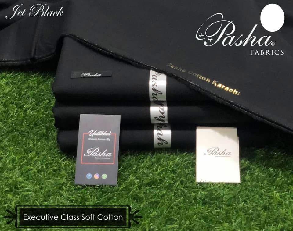 Men Soft Cotton Plain Black Suit 8 Button Summer Wear