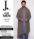 Woolen Shawl for Men Winter Warm Plain Design