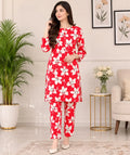 2 Pcs Women's Unstitched Printed Suit