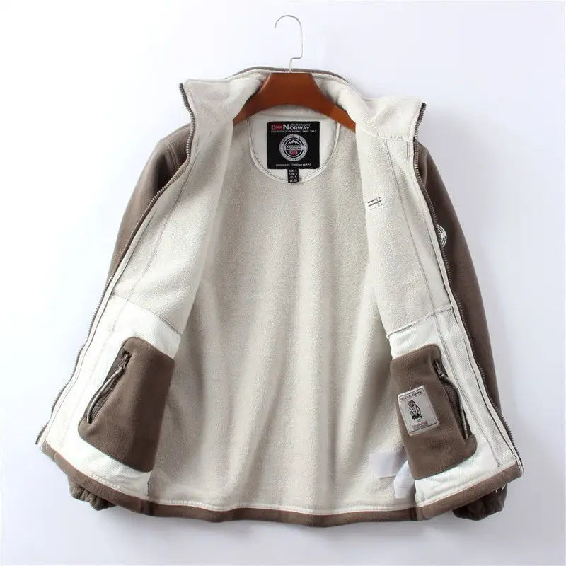Norwegian Orders! Outdoor Velvet Thickeneded Double-Sided Polar Fleece Jacket Winter Windproof and Coldproof Warm Style