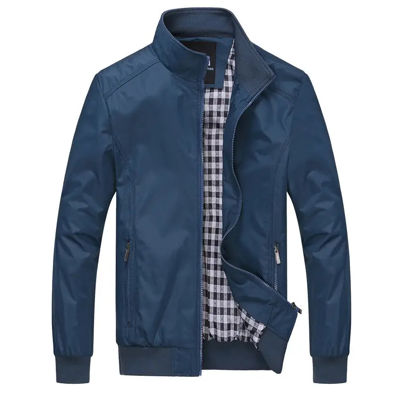 Black Thickened Business Men's Jacket Large Casual Loose
