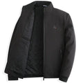Middle-aged Dad Cotton Jacket Black Zipper Winter Autumn