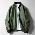 Men's Baseball Jacket Solid Color Slim Fit