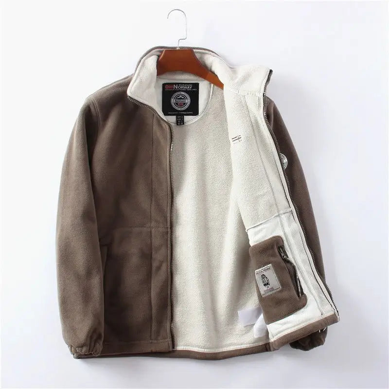 Norwegian Orders! Outdoor Velvet Thickeneded Double-Sided Polar Fleece Jacket Winter Windproof and Coldproof Warm Style