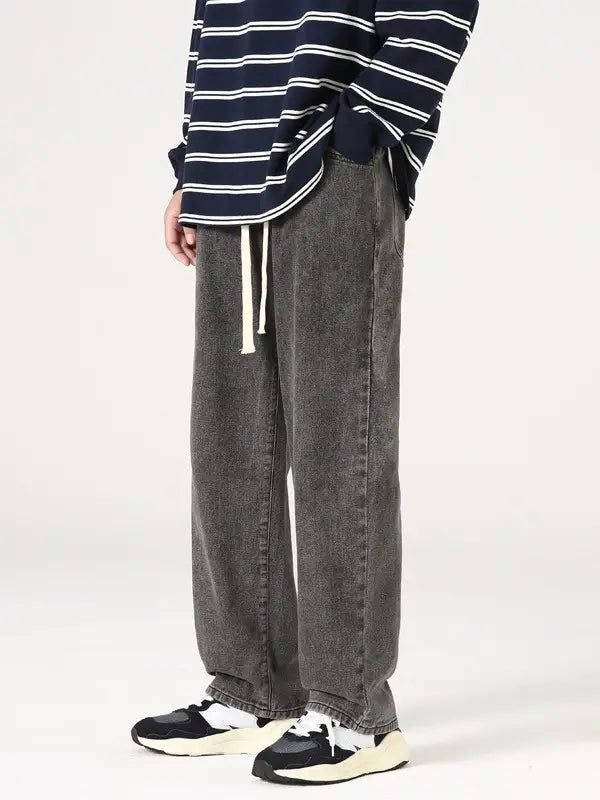 Xxbro Men's Vintage Wash Jeans Wide Leg Pants All Colors