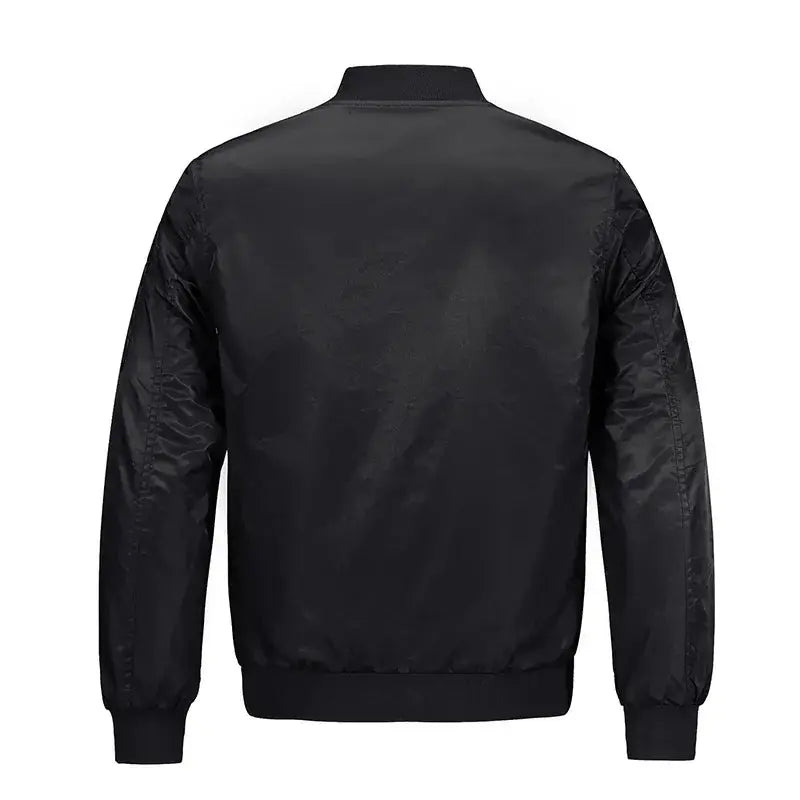 Red Bomber Jacket for Men Plus Size Windproof