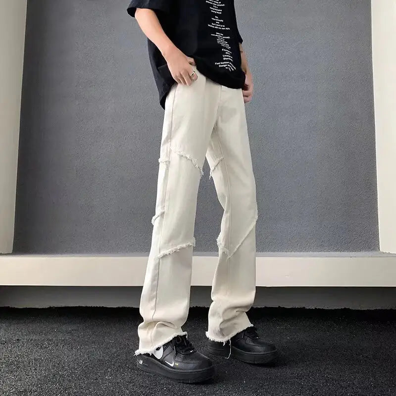 American Vibe Style White Cargo Pants for Men