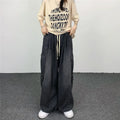 Men Women Hip Hop Loose Jeans Large Size