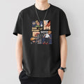 Men Silent Night Dragon Printed T-Shirt White