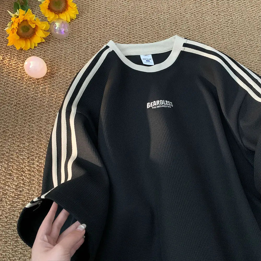 Men Waffle T-Shirt Summer 2023 New Style