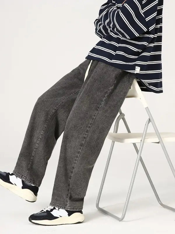 Xxbro Men's Vintage Wash Jeans Wide Leg Pants All Colors
