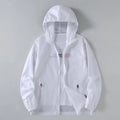 Men Navy Hooded Jacket Large M-7XL260