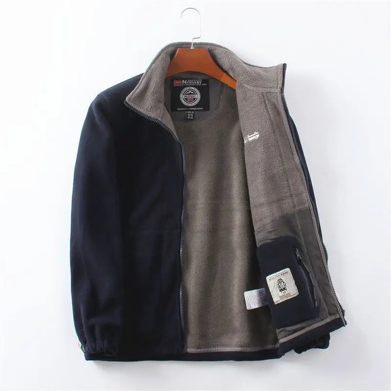 Norwegian Orders! Outdoor Velvet Thickeneded Double-Sided Polar Fleece Jacket Winter Windproof and Coldproof Warm Style