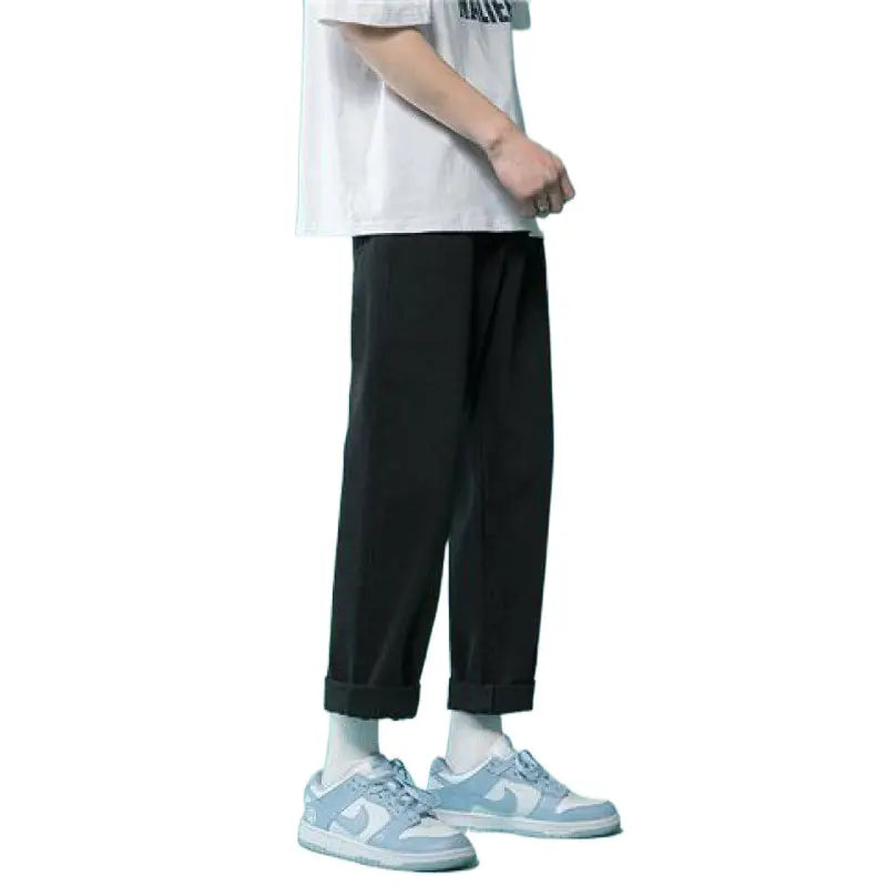 Men High Waist Wide Leg Jeans 2024 Spring
