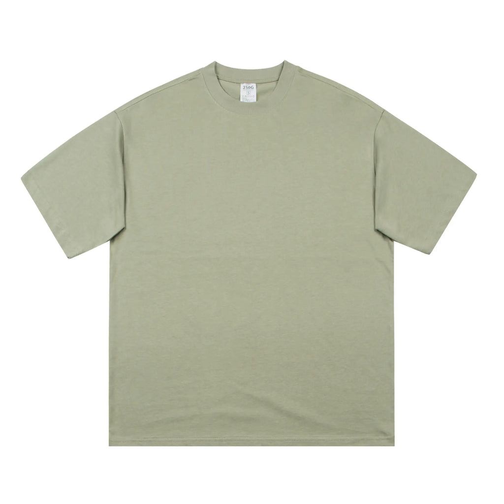 Men's Black Cotton T-Shirt Large Loose Breathable