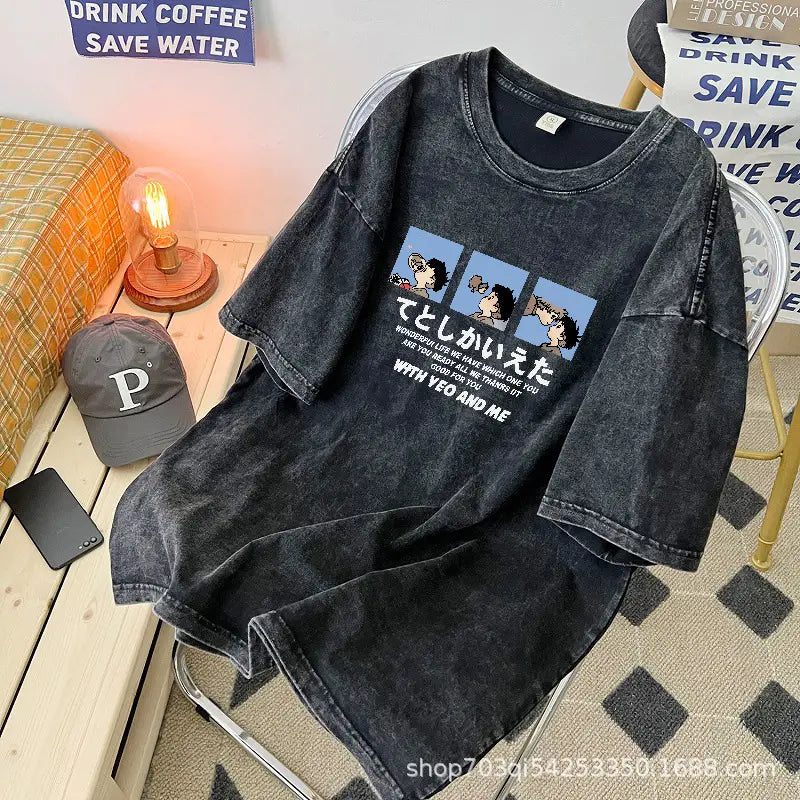Men Bow & Arrows Washable T-Shirt Black