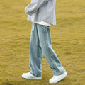 Washed Jeans Boys 2024 Summer Wide Leg Straight Leg Pants
