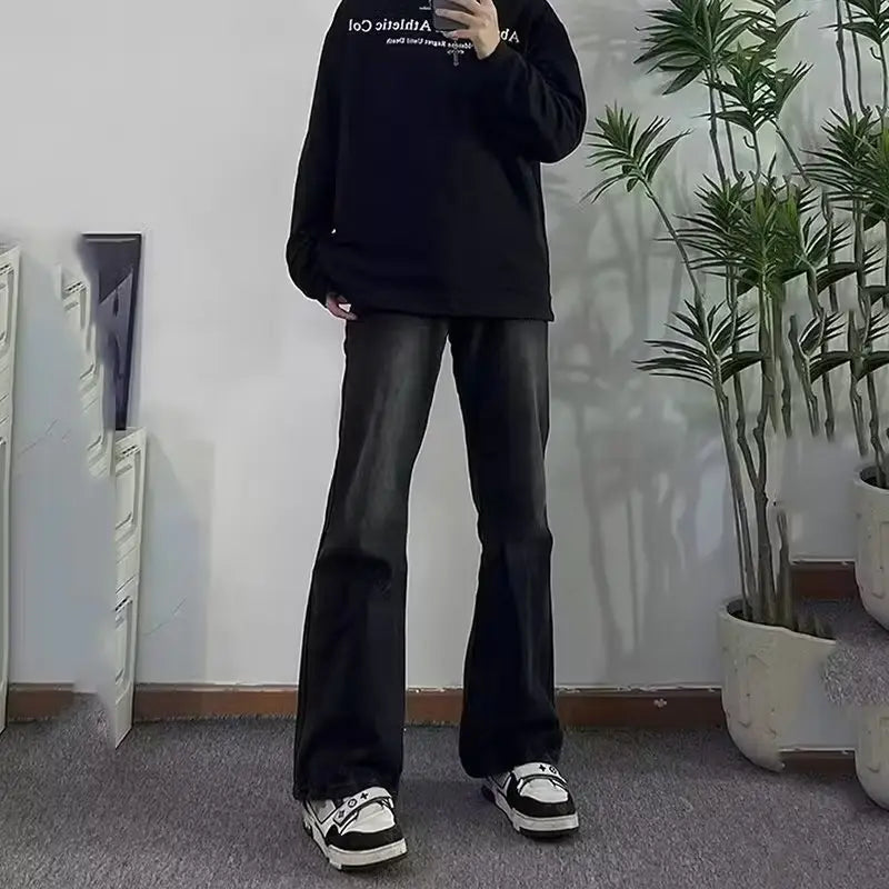 Black Slimming High Street Pants for Men