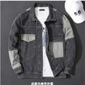 Men Denim Jacket Blue Grey Spring Wear