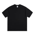 Men's Black Cotton T-Shirt Large Loose Breathable