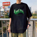 Black Ice Silk T-Shirt "IM NOT STINGER" Round Neck Short Sleeve