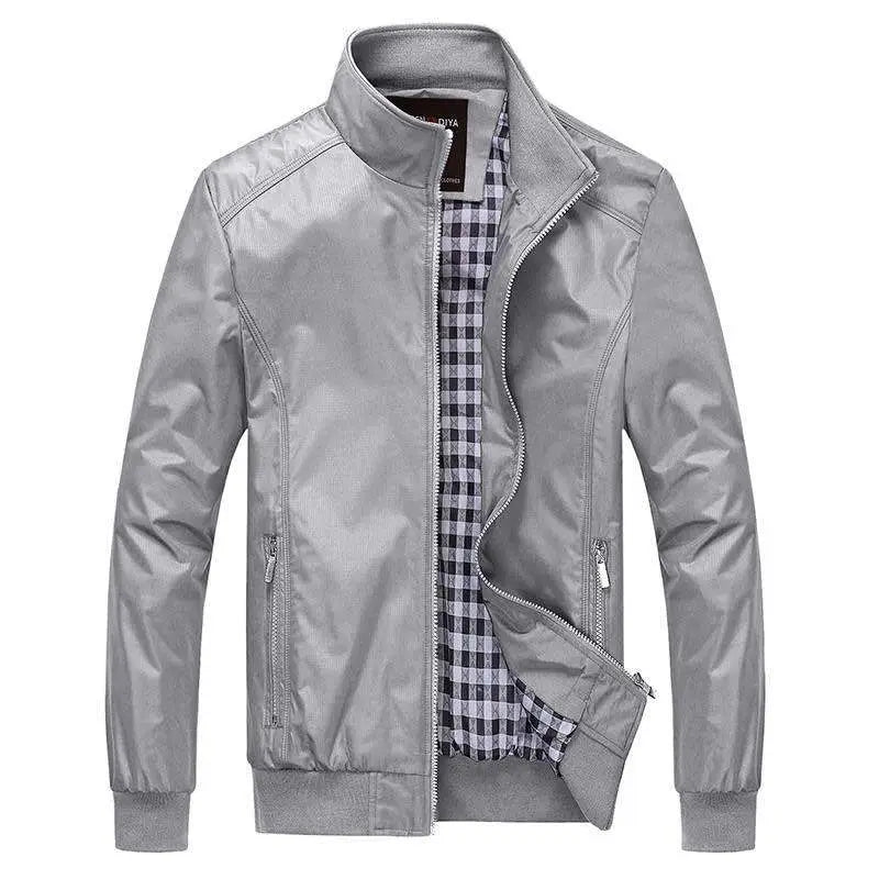 Black Thickened Business Men's Jacket Large Casual Loose