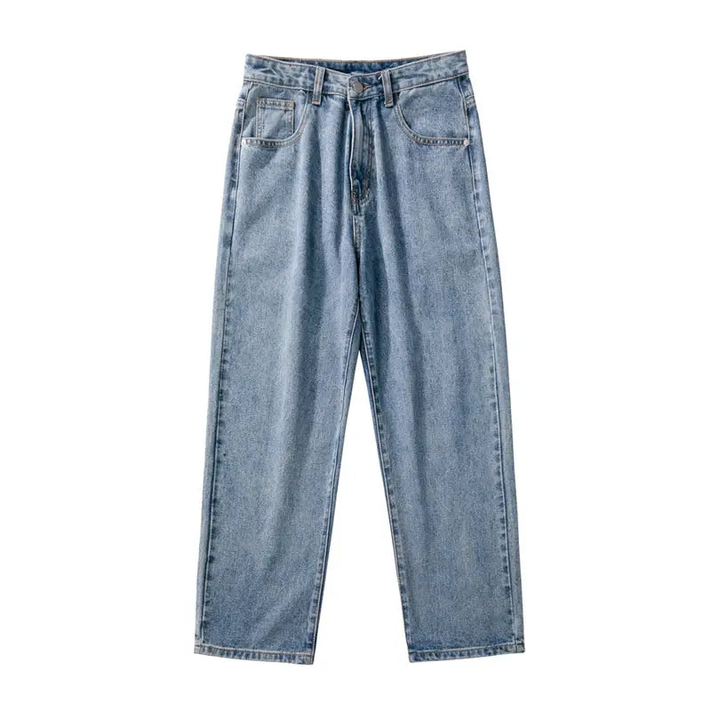 Xxbro Men's Wide Leg Retro Jeans All-Match Loose Fit