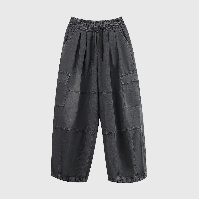 2022 Hip Hop Couple Loose Wide Leg Jeans Men Women