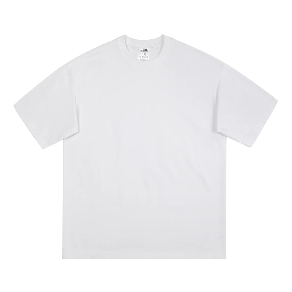 Men's Black Cotton T-Shirt Large Loose Breathable